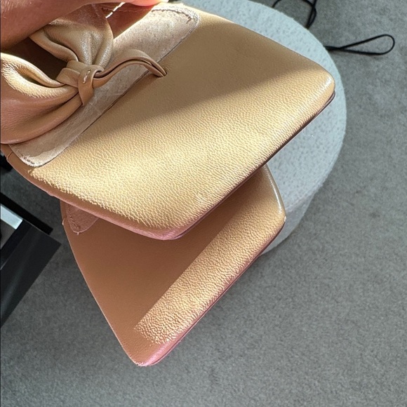 Anthropologie CAVERLEY 100% Leather Stella II Mules Nude Tan Size 41 / US 11 - Picture 6 of 7